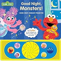 Sesame Street Elmo, Abby Cadabby, Big Bird, and More! Good Night, Monsters! Good Night Starlight Projector Sound Book Perfect Bedtime Story PI Kids