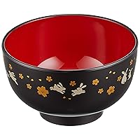 アサヒ興洋 Asahi Koyo Bowl, Soup Bowl, Kyoto Type, Cherry Blossom Rabbit, Japanese Style, Dishwasher Safe, Microwave Safe, Made in Japan