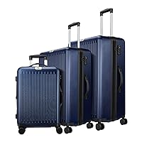Suitour Luggage Sets 3 Piece Hardshell, Expandable Suitcase with Double Spinner Wheels and TSA Lock, Travel Luggage Set (Midnight Blue), 3 Piece Set(Expandable)…