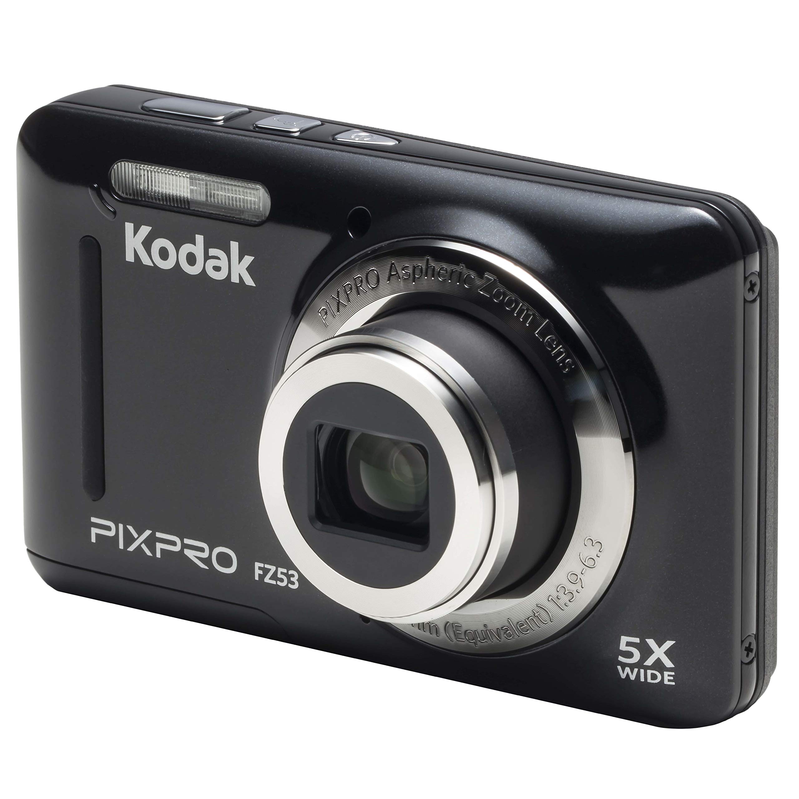Kodak PIXPRO Friendly Zoom FZ53-BK 16MP Digital Camera with 5X Optical Zoom and 2.7
