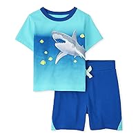 The Children's Place baby-boys Baby and Toddler Boys Short Sleeve Fashion Top and Shorts Set 2-packShirt