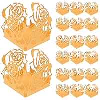 Unomor 50pcs Truffle Wrappers Truffle Liners Chocolate Candy Cups Truffle Cups For Shower Birthday Wedding Party