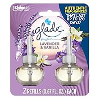 PlugIns Refills Air Freshener, Scented and Essential Oils for Home and Bathroom, Lavender & Vanilla , 1.34 Fl Oz, 2 Count