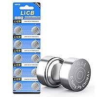LiCB 10 Pack LR44 AG13 357 303 SR44 Battery 1.5V Button Coin Cell Batteries