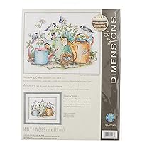Dimensions Stamped Cross Stitch Kit, Watering Cans, 14