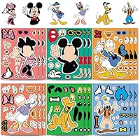 36pcs Make Your Own Stickers for Kids Mouse Birthday Party Supplies, Mouse Goodie Bag Stuffers DIY Sticker Crafts Party Favors Games