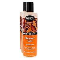 Daily Moisturizing Shower Gel (Sandalwood, 12oz, Pack of 3) | Gentle Formula | Aloe Vera & Oatmeal for Soft, Healthy Skin | Dry Skin Relief