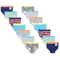 Hanes Originals Girls Boyshorts & Hipsters, Moisture-Wicking