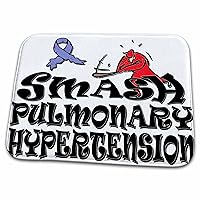 3dRose Smash Pulmonary Hypertension - Dish Drying Mats (ddm-196031-1)