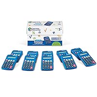 Primary Calculator - 10 Pieces, Ages 3+, Basic Solar Powered Calculators, Teacher Supplies, Back to School Supplies