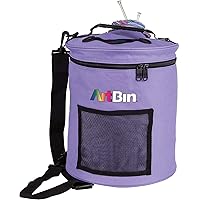 ArtBin 6807SA Yarn Drum, Portable Knitting & Crochet Storage, [1] Poly Canvas Tote Bag, Periwinkle