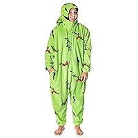 Disney The Nightmare Before Christmas Adult Oogie Boogie Costume Kigurumi Union Suit Pajama Outfit Green