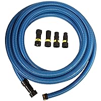 Cen-Tec Systems 95215 Antistatic Vacuum Shop Vacs with Expanded Multi-Brand Power Tool Adapter Set, 30 Ft. Hose, Blue