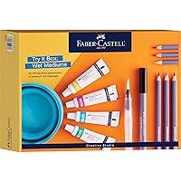 Faber-Castell Try It Box Art Set, Wet Mediums 13 Count