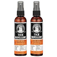 Grandpa Gus's Natural Tick Repellent Spray, Up to 8 Hours Time-Release Plant-Based Actives, Non-Greasy, No Stains, No DEET, 4 oz (Pack of 2)