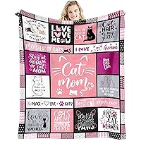 Mothers Day Cat Mom Gifts for Women, Cat Lover Gifts for Women, Cat Gifts for Cat Lovers, Cat Owner Gifts, Kitten Gifts for Cat Mom Fleece Blankets 60