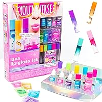 You*niverse Lava Lip Gloss Lab, At-Home STEM Kits For Kids Age 6 And Up, Makeup Kits, DIY, Activities for Birthday Parties, Sleepovers