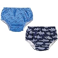Hudson Baby Unisex Baby Swim Diapers, Sharks, 6-12 Months