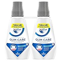 Gum Care Mouthwash, Cool Wintergreen, CPC (cetylpyridinium Chloride) Antigingivitis/Antiplaque Oral Rinse 1L (33.8 fl oz), Pack of 2