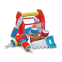 Toolbox Fill and Spill Toddler Toy With Vibrating Drill (9 pcs)