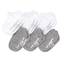 unisex-baby Socks, 6-pack Ankle Or Crew With Non-slip Grips, Made With Organic Cotton