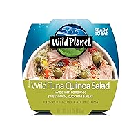 Ready-To-Eat Wild Tuna Quinoa Salad With Organic Sweetcorn, Zucchini & Peas, Tuna Salad, 5.6oz, Pack Of 1