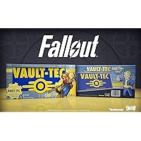 DCFALL01 Fallout Vaul-Tec Metal Sign, Blue