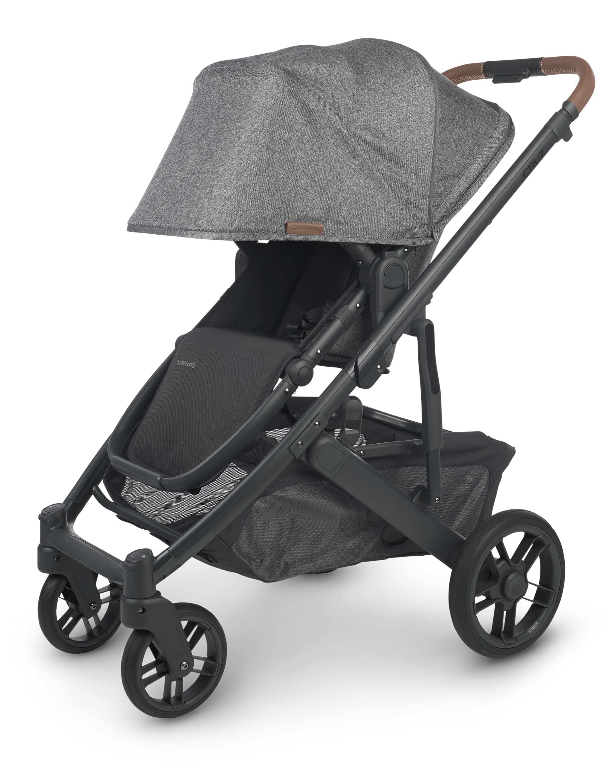 Cruz V2 Stroller - Greyson (Charcoal/Carbon/Saddle Leather)