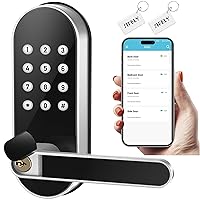 Smart Door Lock with Code Passcode - Keypad Door Lock with Handle - Digital Electronic Keyless Entry Door Lock - Door Handle - Door Knob - Door Lever - Deadbolt Lock Alternatives