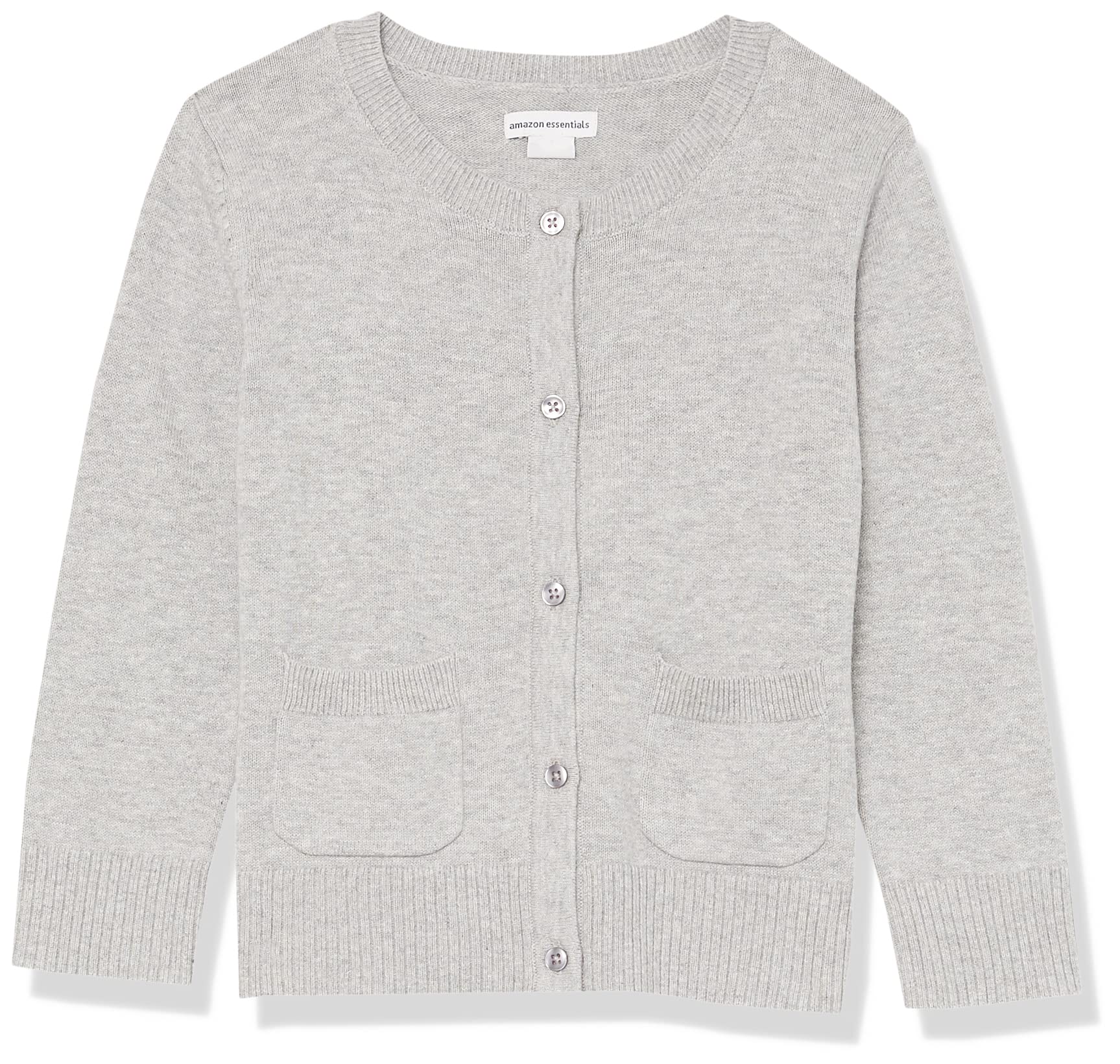 Amazon Essentials Girls and Toddlers' Uniform Slim Fit Cardigan Sweater