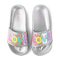 The Children's Place Girl's Everyday Slip on Slide Sandals