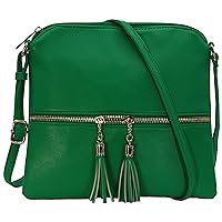 Medium Crossbody Bag for Women | Shoulder Handbags for Women with Multiple Compartments | PU Leather