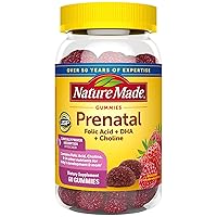 Prenatal Gummies with DHA and Folic Acid, Prenatal Vitamin and Mineral Supplement for Daily Nutritional Support, 60 Gummies, 30 Day Supply