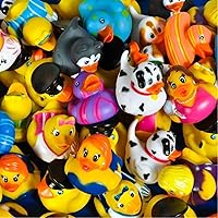 Rhode Island Novelty 2 Inch Rubber Ducky Assortment, 50 Pieces per Order