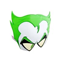 Sun-Staches DC Comics Official Joker Sunglasses | Batman Villain Costume Accessory | UV 400 | One Size Fits Most