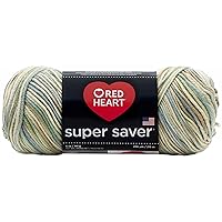 RED HEART Super Saver Yarn, 1 Pack, Print-Aspen