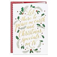 Hallmark Boxed Christmas Cards, Peace and TV Christmas Specials (16 Cards and 17 Envelopes)