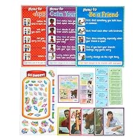 Really Good Stuff Empathy Builder Kit for Kids - Engaging SEL Activities & Conversation Cards for Understanding Emotions, Relationships, & Social Skills - Develop Empathy & Emotional Intelligence