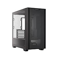 ASUS A21 Micro-ATX Case Black Edition Supports Graphics Cards up to 380mm, 360mm Coolers, & Standard ATX PSUs, Porous Front-Panel Mesh, Compatible with New BTF Hidden Connector Technology
