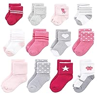 Baby Girls' Grow with Me Socks 12pk