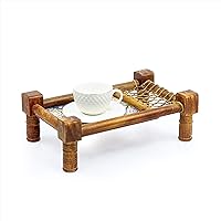 Traditional Decorative Asian Cot Tray for Snacks & Drinks | North Indian Decorative Wooden Coat Decor Accent | Nagina International