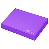 ProsourceFit Exercise Balance Pad – Large Cushioned Non-Slip Foam Mat & Knee Pad for Fitness, Stability Training, Physical Therapy, Yoga 18.75