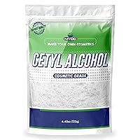 Premium cetyl alcohol powder - cosmetic grade, no adulterant, emulsifier, thickening agent DIY (4.4 Ounce)