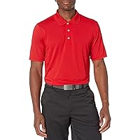 Amazon Essentials Men's Regular-Fit Quick-Dry Golf Polo Shirt-Discontinued Colors, Rich Red, 5X-Large Big