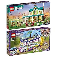 Lego Friends Set of 2: 41395 Friendship Bus & 41730 Autumns House