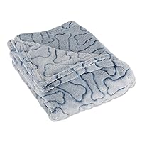 Bone Dry Embossed Bone Print Pet Blanket, 36x48