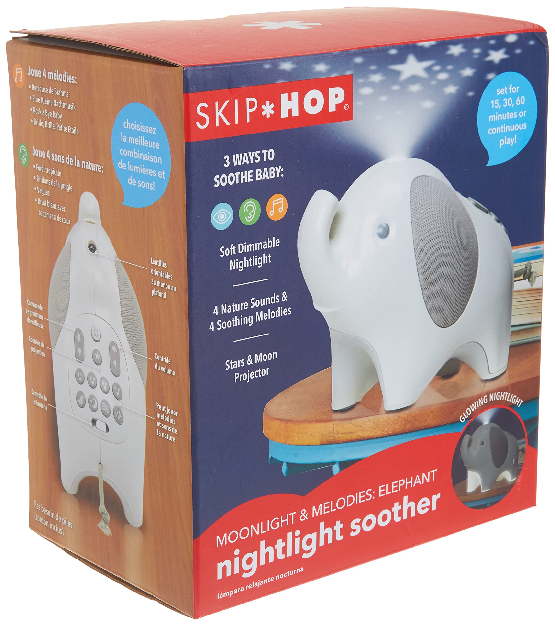 Skip Hop Baby Soother, Moonlight & Melodies, Elephant