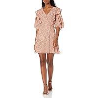 The Kooples Women's Short Dress with Fitted Wraparound Body