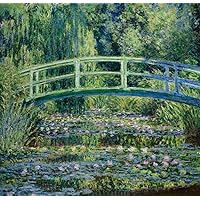 Monet Water Lilies C1898 NWater Lillies And Japanese Bridge Oil On Canvas Claude Monet C1898 Poster Print by (18 x 24)