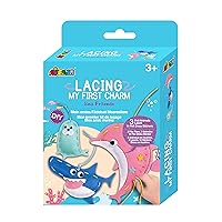 CH211799 My First Lacing Kit | Sea Friends | Improve Sewing and Stitching Skills | Creative Fun for Kids 3+, Multi Coloured